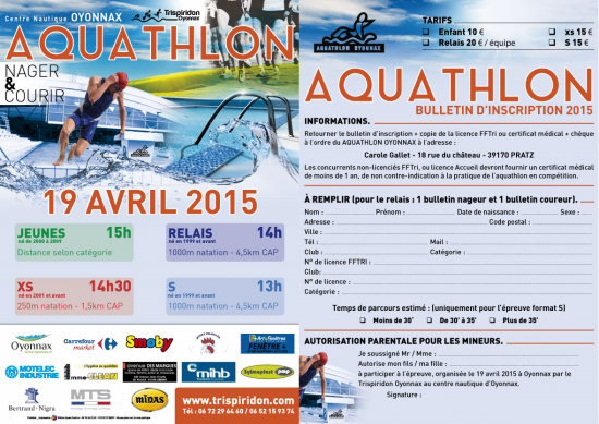 2015 bulletin aquathlon